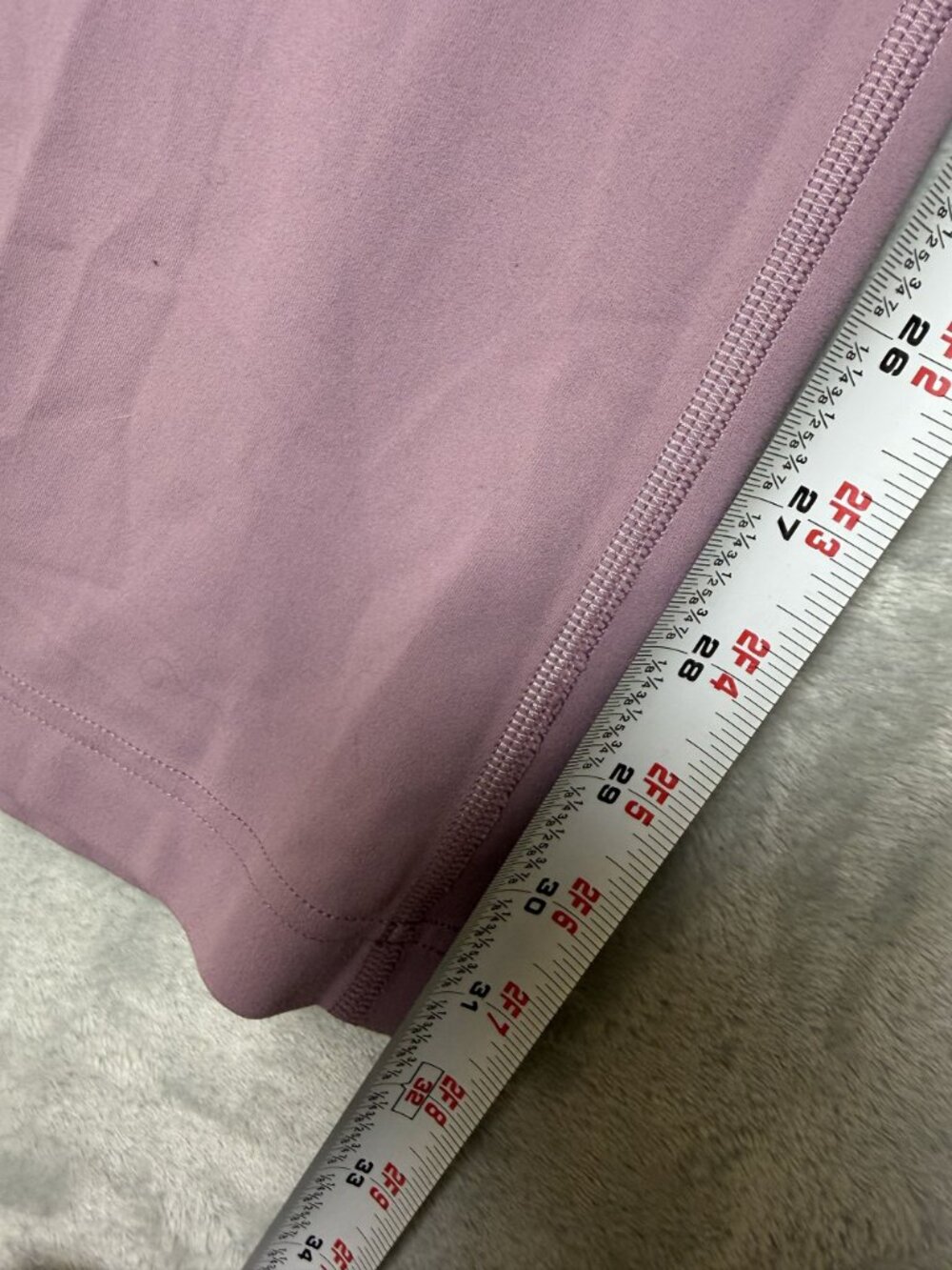 LULULEMON Yoga Pants Womens XS Dusty Mauve High Rise Stretch Flare Leg 31in - Picture 2 of 5
